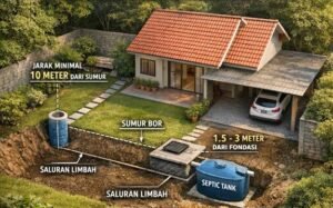 Read more about the article Benarkah Septic Tank Bisa Diletakkan di Mana Saja di Lahan Rumah??