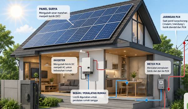 Benarkah Bahwa Panel Surya Membuat Rumah Bebas Tagihan Listrik?